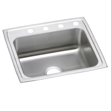 Elkay Pacemaker Stainless Steel 22 X 19-1/2 X 7-1/8 Single Bowl Top Mount Sink PSR22195